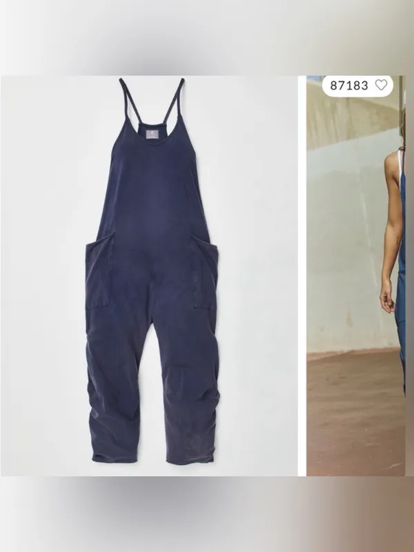 NWOT Free People FP Movement Hot Shot Onesie - supernova navy blue - Large - Image 7