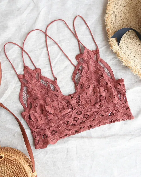Adella Crochet Lace Bralette - Image 4