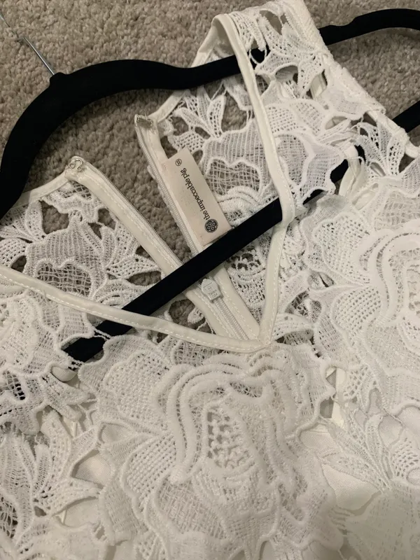 Impeccable Pig White Lace Dress - Image 3