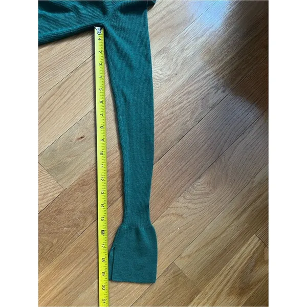 Madewell Merino Wool-Silk Blend Cardigan Sweater Mallard Green Size XS - Image 10