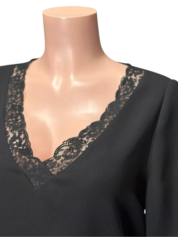 SÉZANE Sylla Blouse, Black, FR34/US2 - Image 7