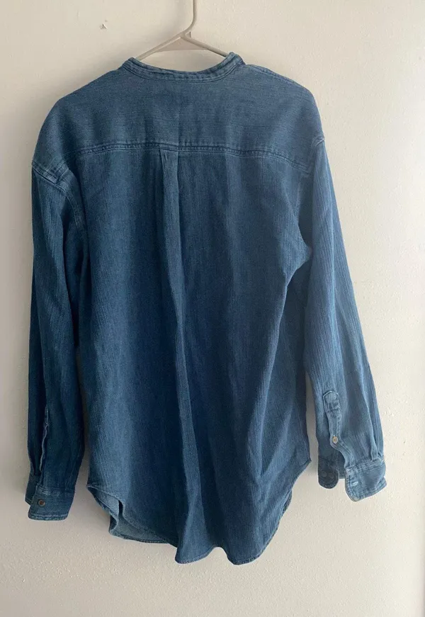 Denim Shacket Blue - Image 4