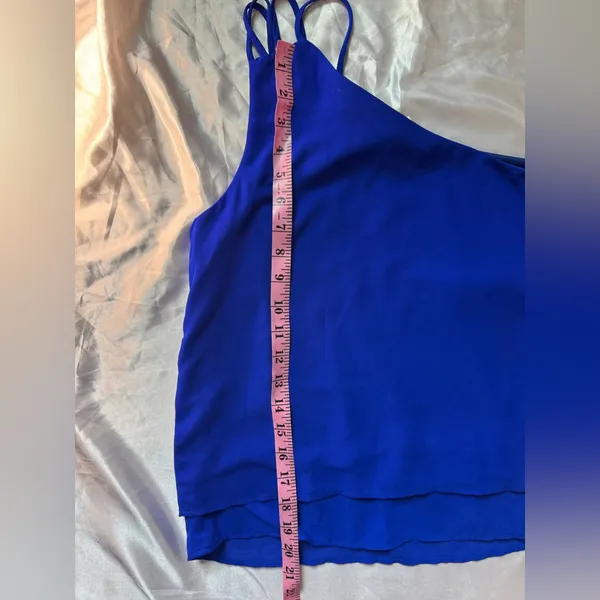 Monteau Blue Asymmetrical Camisole Top - Image 6