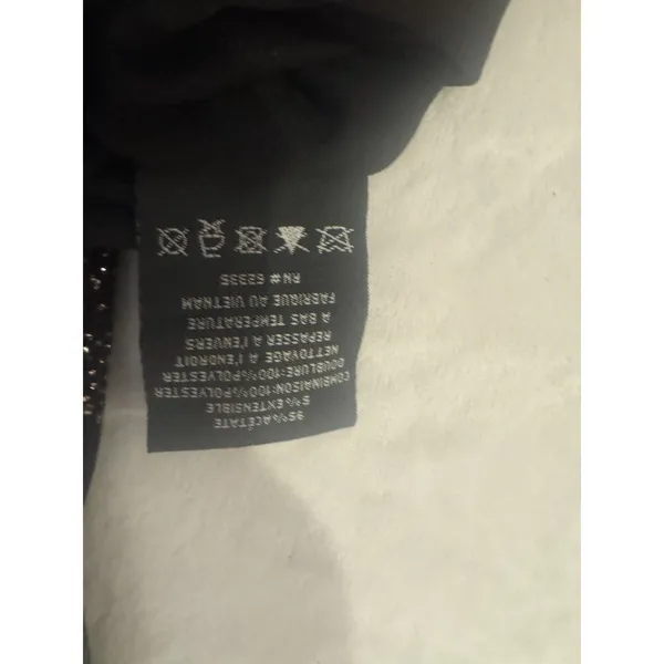 B&A by Betsy & Adam Women's Black Glitter-Knit Scoop Neck Sheath Dress Size 4 - Image 11