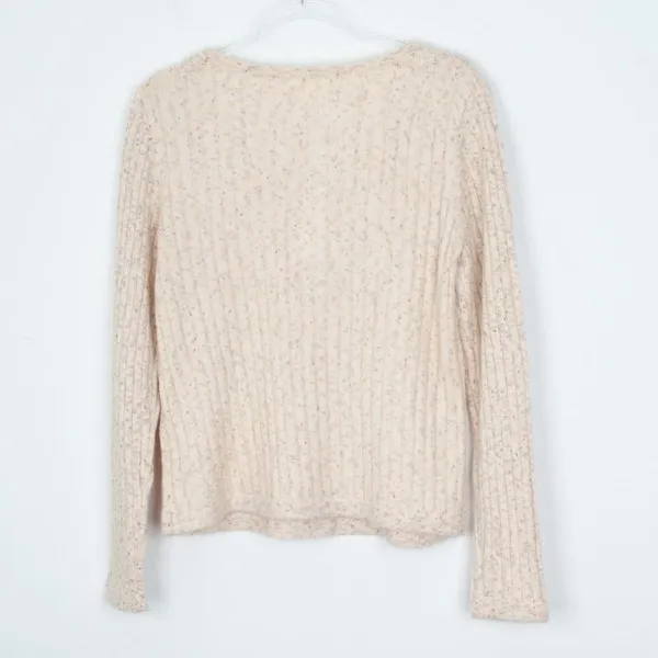 NWT Heartloom Womens Lilah Henley‎ Pullover Sweater in Oat Size L Minimalist - Image 7