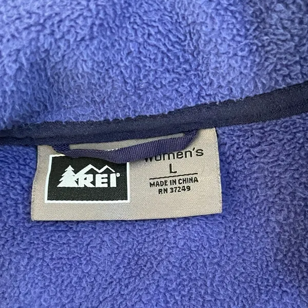 REI‎ Purple Shell Jacket Fleece Lined Size Large EUC - Image 5