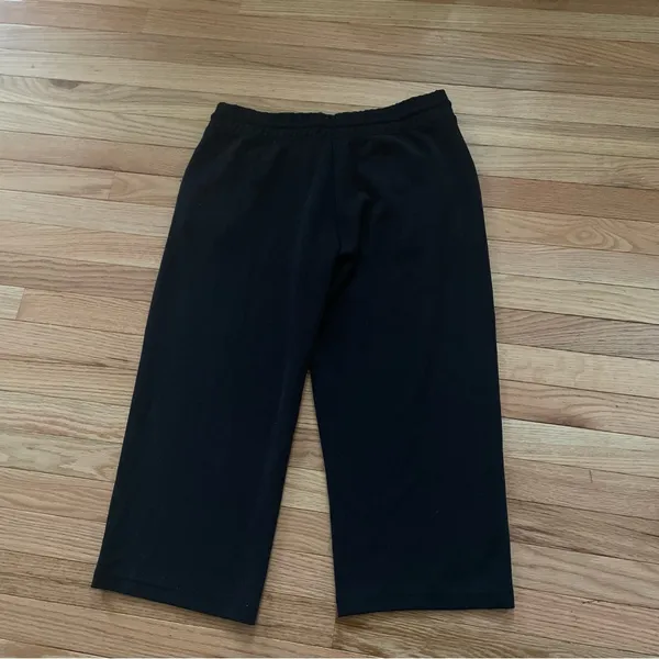 Athleta Black Wide Leg Pants Large Black Travel Minimalist Capsule Wardrobe - Image 7
