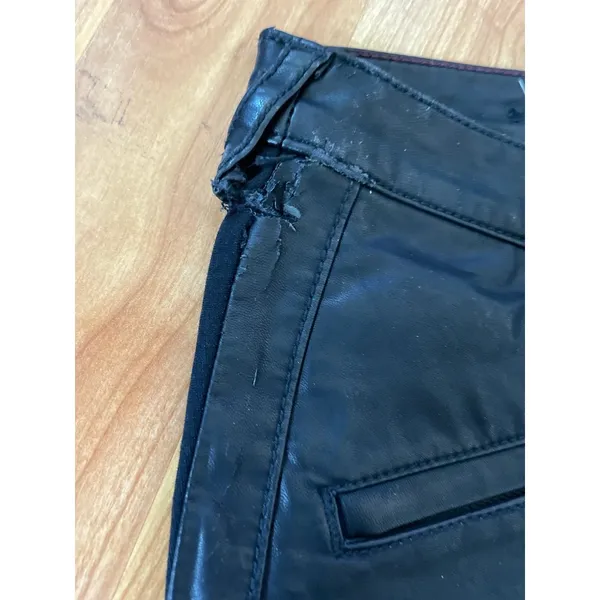Pilcro and the letterpress‎ faux leather Moto Jacket style Black Pants - Image 8