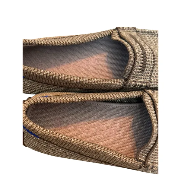 Rothy’s The Driver Metallic Gold Bronze Knit Loafers Women’s 7 Washable - Image 4