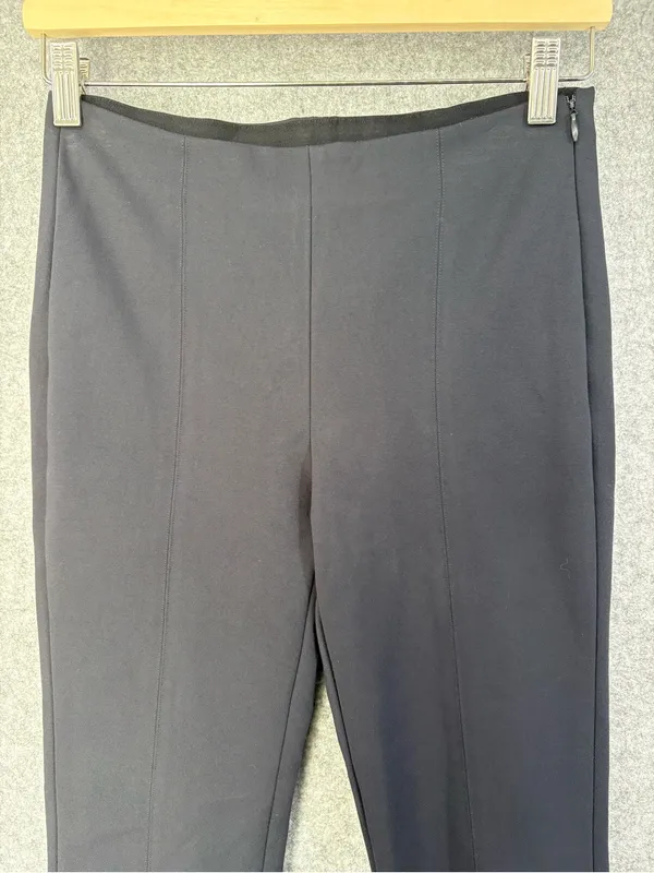 Quince Ultra-stretch Ponte Pintuck Ankle Pants Black size small 27” inseam - Image 4