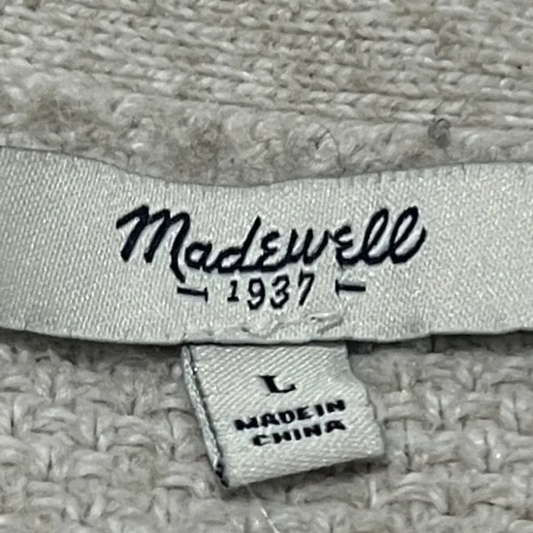Madewell Crewneck Beige Sweater Size Large - Image 2