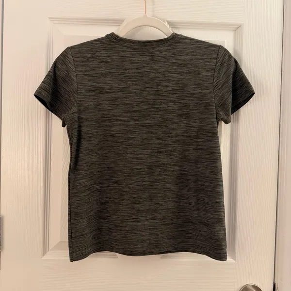 Kyodan Heather Gray Short Sleeve Stretch Athletic Top Extra Small - Image 2