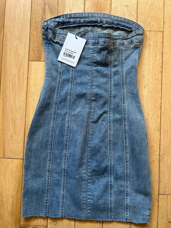 Princess Polly Mini Dress Denim - Image 3