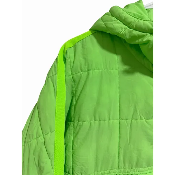 Free People Movement Pippa Packable Pullover Puffer Neon Lime Glow Women's Large - Image 9