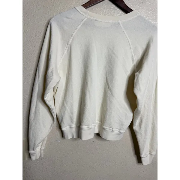 Self Contrast The Boss Graphic Crewneck Sweatshirt Ivory Womans S - Image 8