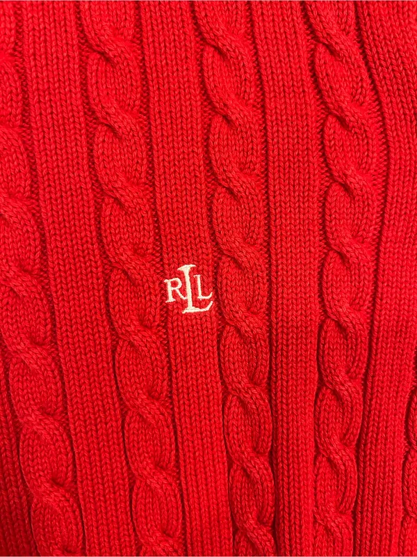 Ralph Lauren Cable-knit Sweater | Red - Image 4