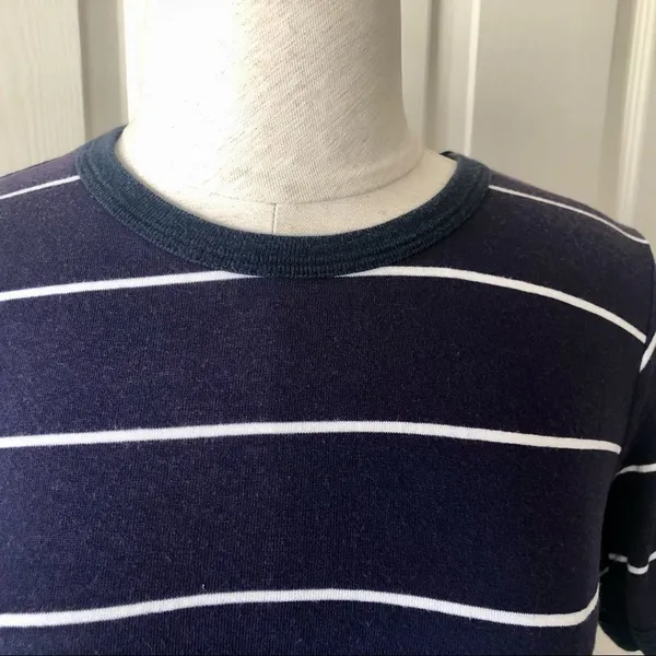 Brandy Melville blue and white striped top - Image 5