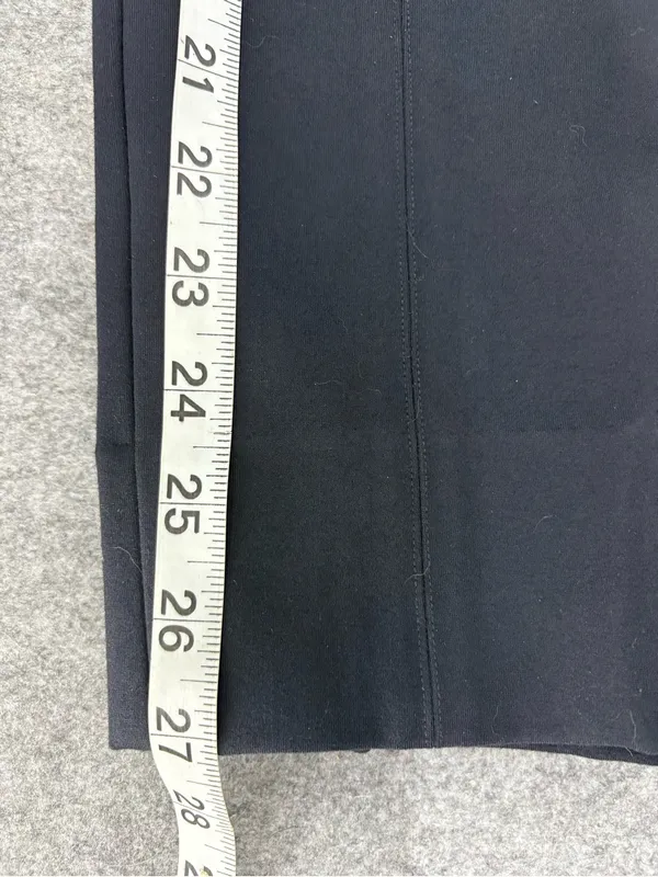Quince Ultra-stretch Ponte Pintuck Ankle Pants Black size small 27” inseam - Image 16