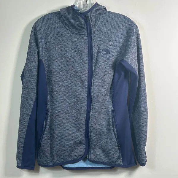 The North Face Women's Asymmetrical Full Zip Fleece Jacket‎ Blue Heather Size M - Image 10