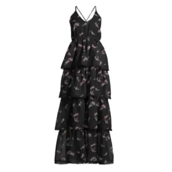AREA STARS Bianca Floral Tiered Floral Print Maxi Dress(Size Large) - Image 3