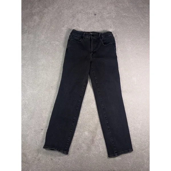 good american good legs straight jeans black 10/30 - Image 2