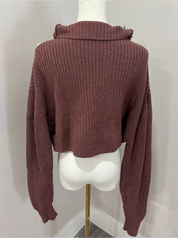 Aritzia Wilfred‎ Montpellier Waist Turtleneck Sweater 100% merino wool Large - Image 3