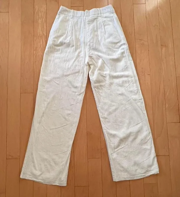 Princess Polly Sofi natural white cotton pants - Image 6