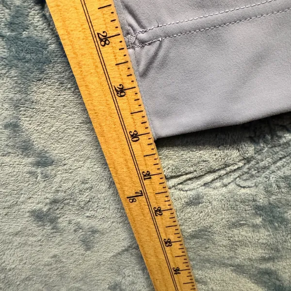 1908 | Halara High Waisted Button Front Wide Leg Stretch‎ Trousers Grey Womens M - Image 4