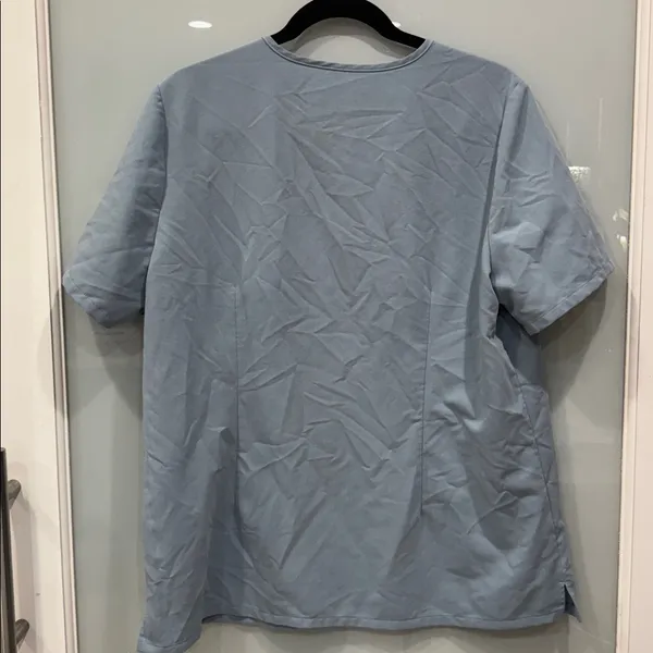 Catarina Figs Women’s Blue Plus Size One-Pocket Scrub Top XL - Image 4