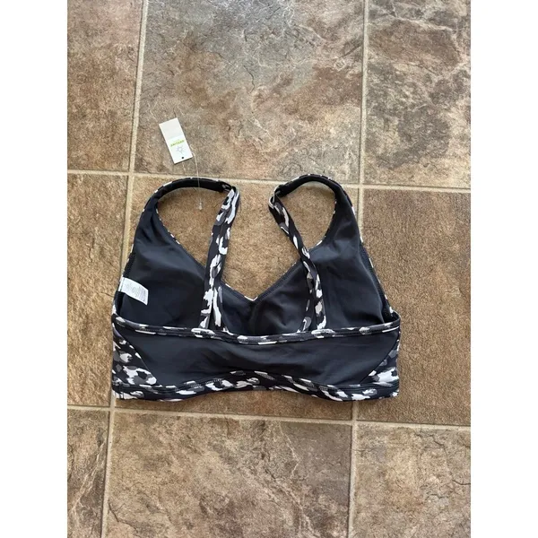 Offline By Aerie Goals Plunge Sports Bra Gray Size Large - Image 7