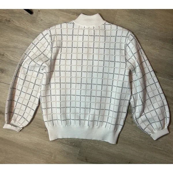 Women’s By Design Jacket Medium Plaid Snap Front Snap Pockets Cuffed Sleeves - Image 7