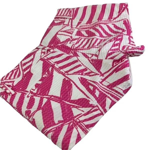 Lilly Pulitzer • Walsh Shorts Capri Pink Yacht Sea Pink White Size 2 Small - Image 4