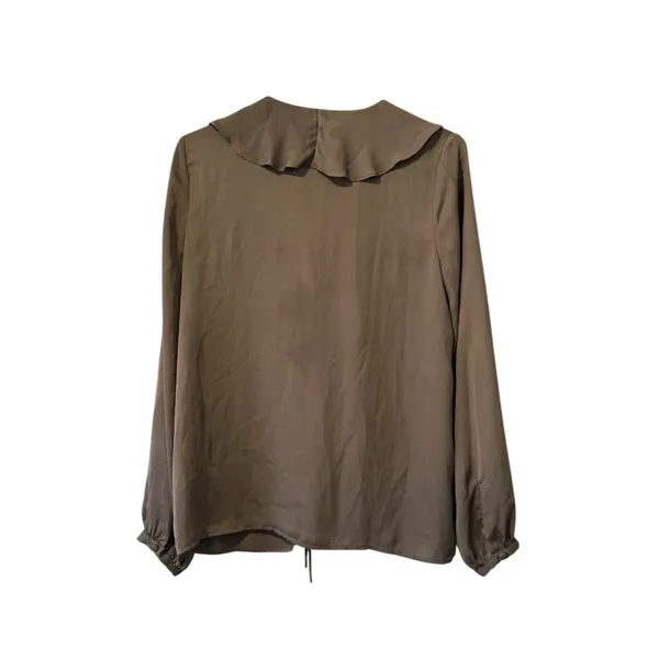 L’ACADEMIC Los‎ Angeles Brown Purplish Look Size Small Blouse Lightweight Career - Image 2