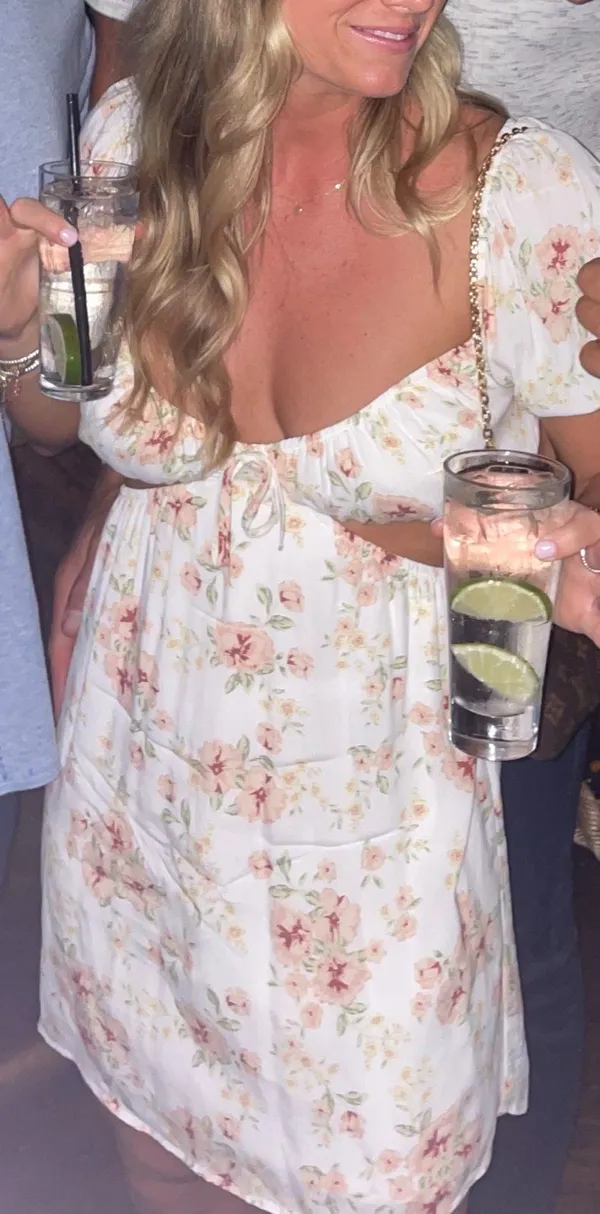 Cut out floral summer dress - Image 2