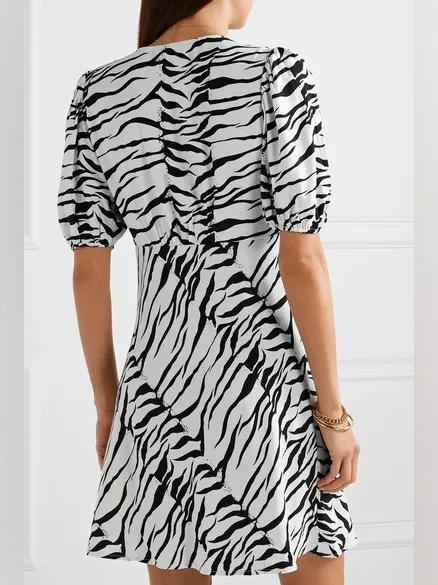 Rixo zanita zebra print mini dress - Image 2