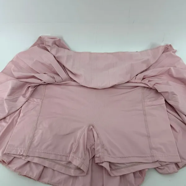 Gold Hinge Pleated Tennis Skirt Skort Light Pink Women M Pickleball Preppy - Image 2