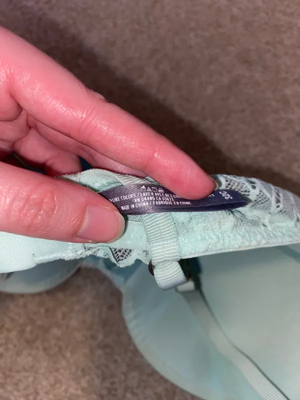 Aerie Light Blue Lace Push Up Bra - Image 2