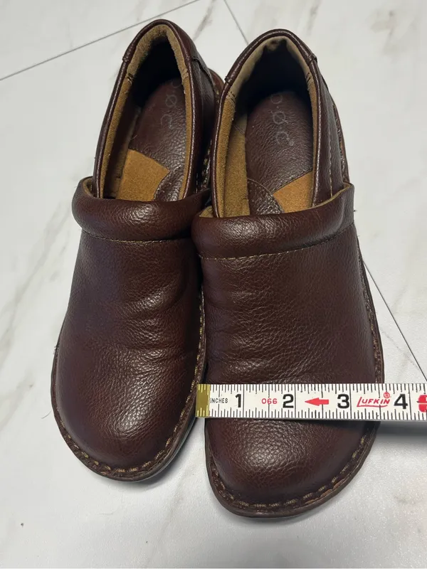 BOC Peggy Dark Brown Pebbled Comfort Slip On Clogs Women 8 - Image 7