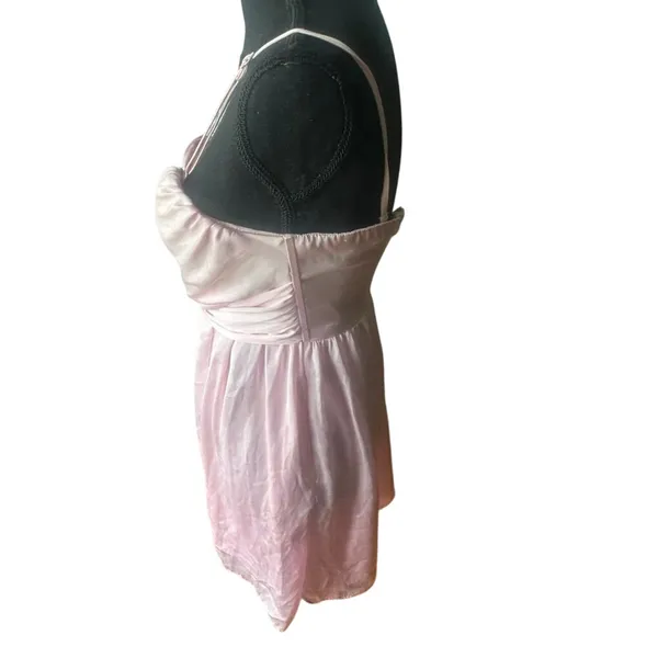 Tevolio Blush Pink Strapless Ruched Mini Dress Sweetheart A-Line Size 2 - Image 2
