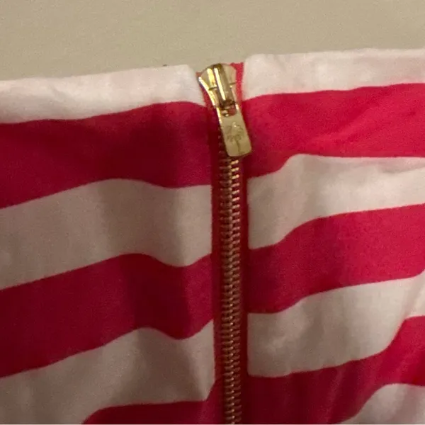 Lilly Pulitzer Pink and White Striped Strapless Mini Dress - Image 12
