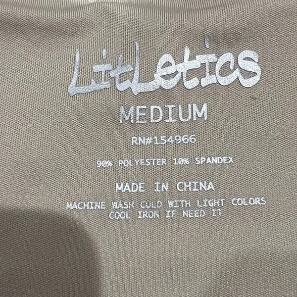 Litletics Tan Biker Shorts Women’s Medium - Image 2