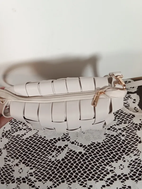 Anthropologie LindyWoven Crossbody Bag - Cream Clutch Spring Summer Womens - Image 5