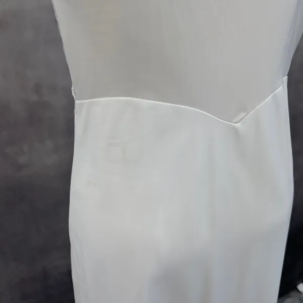 Vintage JCPenney Full Slip Dress‎ Women 36 14 Lace Trim Mini Coquette Balletcore - Image 7