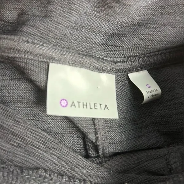 Athleta Women's Gray Hooded Poncho‎ Sweatshirt Pullover Size S - Image 10