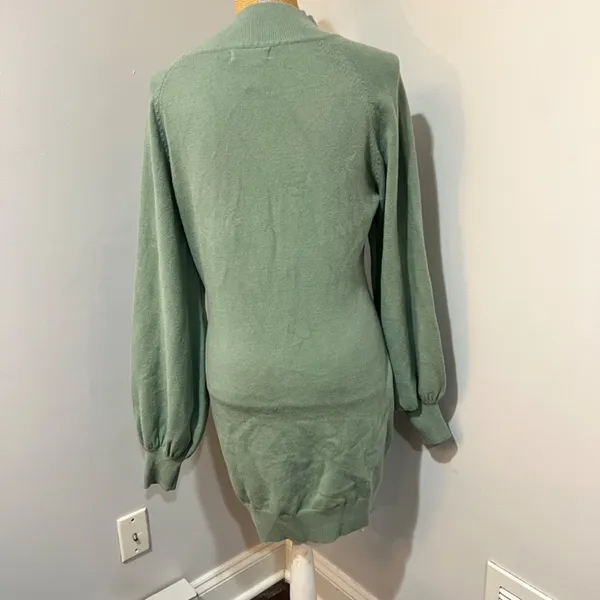 EXLURA Mock Neck Ribbed Long Sleeve Pullover Mini Sweater Size XXL - Image 7