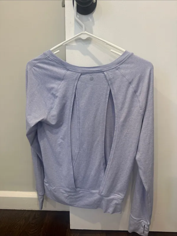 Yogalicious Light Lavender Long-Sleeve Crewneck - Image 3