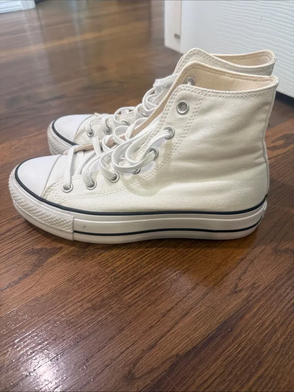 Converse High Top Sneakers in White - Image 2