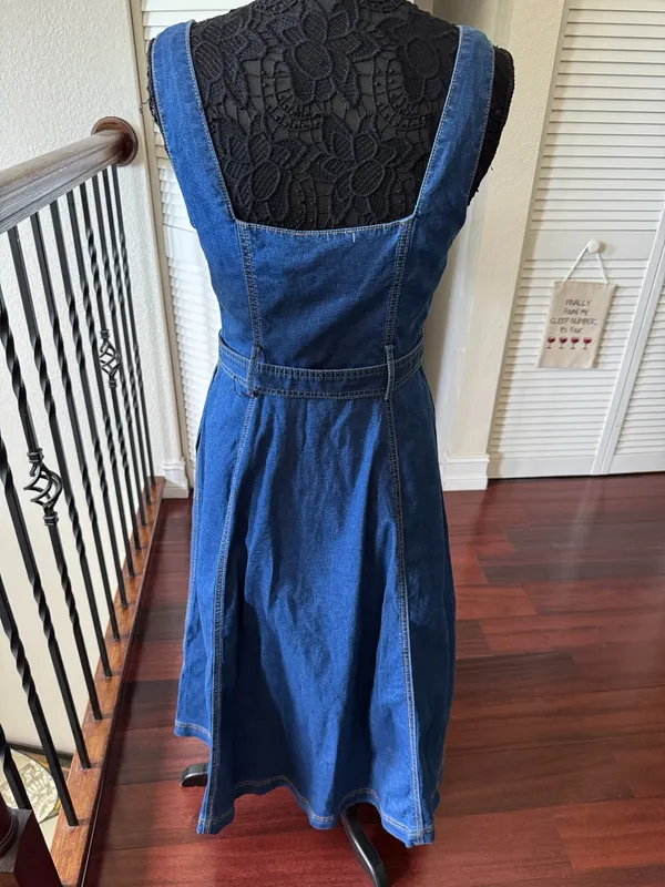 NWT Jason Wu denim maxi dress belt size 6 - Image 3