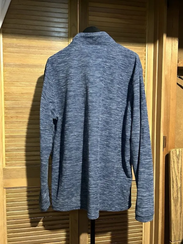 Stillwater Supply Co. Men's Blue XL Fleece 1/4 Zip Mock Neck Pullover - Image 2