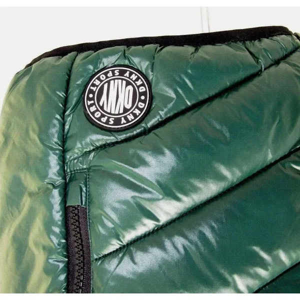 National Football League Women's DKNY GREEN BAY PACKERS Green Yellow Black Puffer Hoodie Vest Small - NEW - Image 5